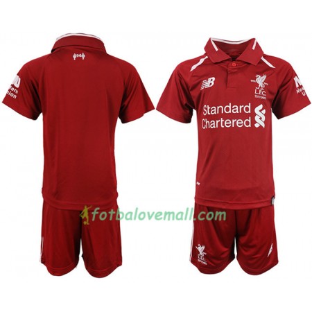 Levné Liverpool Dětské Domácí Fotbalové dresy 2018-2019 Krátký Rukáv